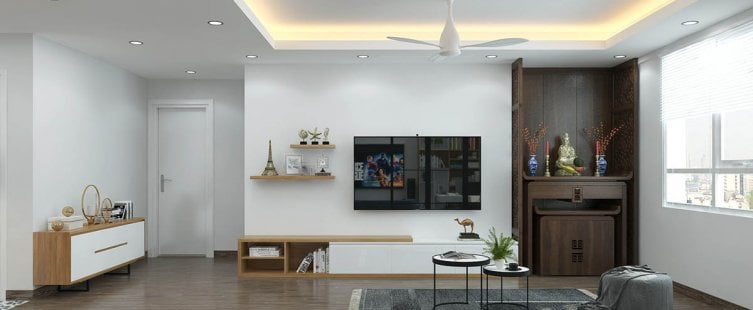  Xu hướng chọn kệ tivi kết hợp bàn thờ hiện nay là gì?					
