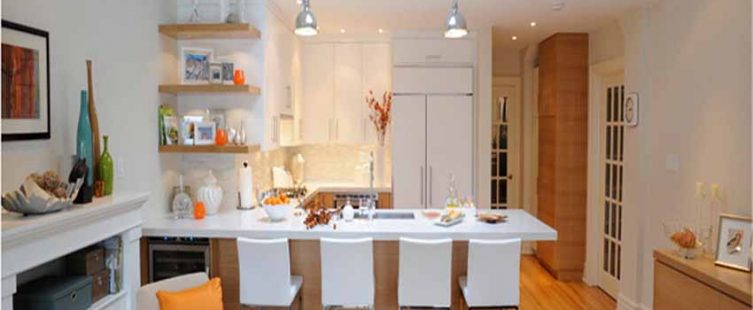  Thiết kế nội thất phòng khách liền bếp tiết kiệm diện tích					