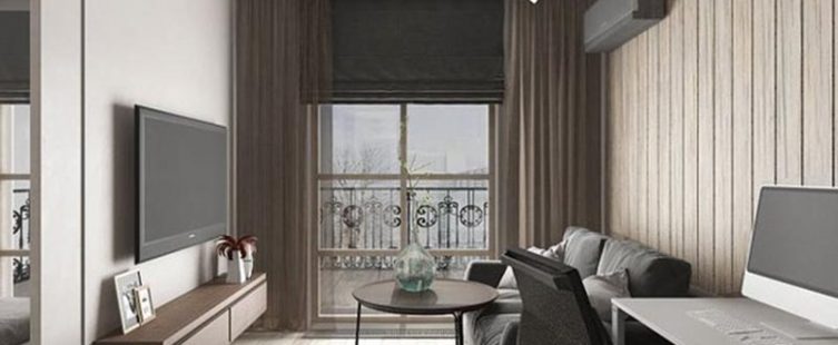  Căn hộ hơn 30m2 dùng đá cẩm thạch trang trí nội thất tiện nghi					