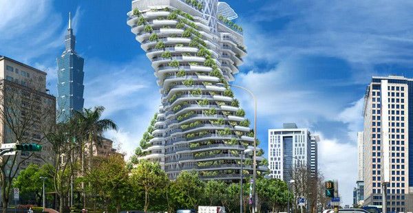  Kiến trúc xanh bền vẵng của tòa nhà xoắn ốc độc đáo ở Đài Loan					