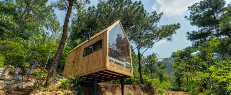  Kỳ lạ ngôi nhà gỗ bên rừng độc nhất vô nhị tại Sóc Sơn Hà Nội					
