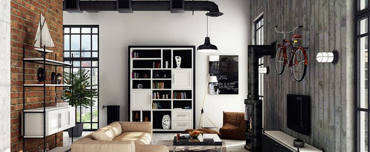  Mang cảm hứng thiết kế phong cách loft vào trong căn hộ chung cư					