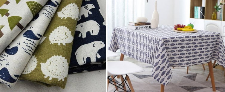  Khăn trải bàn canvas – Chất liệu cũ – Phong cách mới					