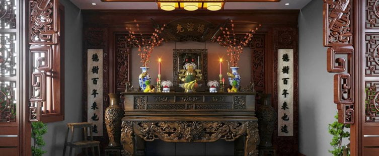  Những lưu ý trong thiết kế phòng thờ để tránh “phạm húy”					