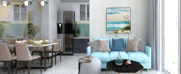  Thiết kế nội thất căn hộ chung cư 77m² nhà cô Hà – Goldsilk Complex					