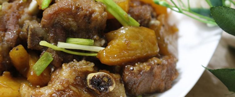  Công thức chế biến món sườn kho dứa chua ngọt ngon chảy nước miếng					