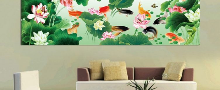  Công dụng và cách treo tranh cá chép trong nhà hợp phong thủy					