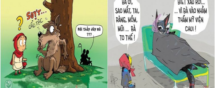  Chùm tranh vui về chuyện cổ tích thời kỳ công nghệ 4.0					