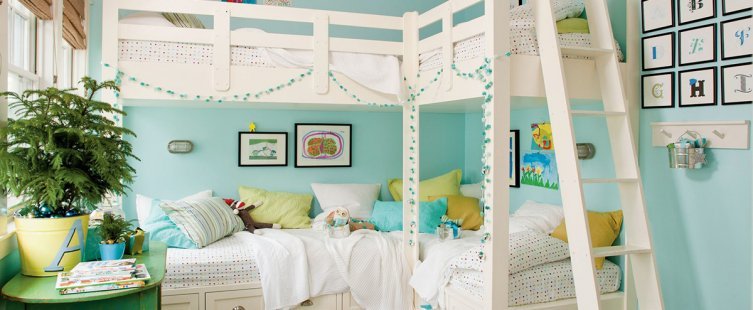  Những cách trang trí giường tầng cực đẹp, nhìn là mê					
