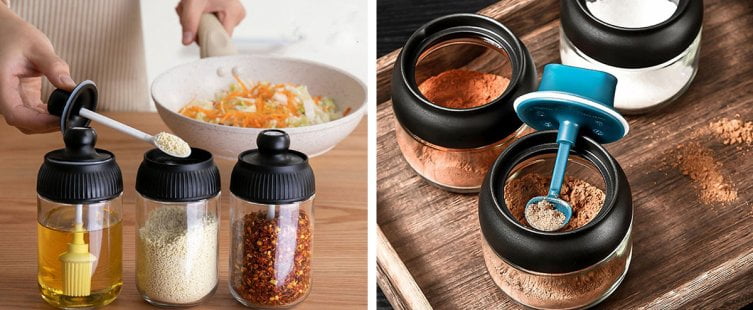  Cách chọn hủ đựng gia vị có muỗng đẹp, chất lượng					