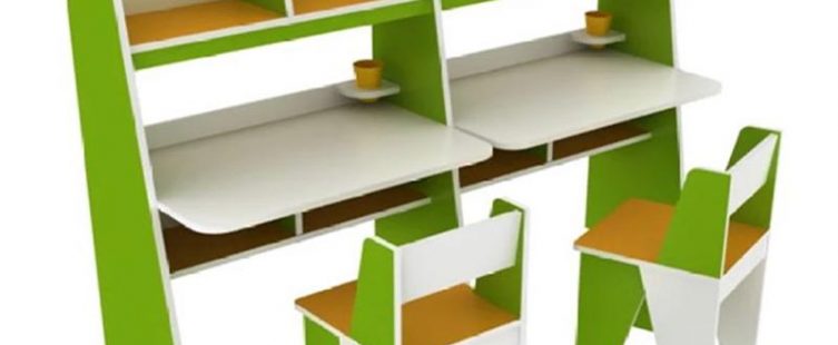  Cha mẹ chọn mua mẫu bàn học đôi tiện dụng cho bé với giá cực ưu đãi.					