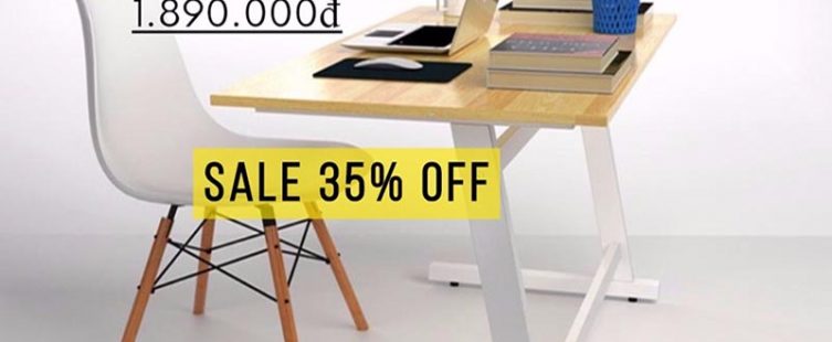  Chia sẻ mã giảm giá 35% bộ bàn bàn việc Rec-Z chân trắng và ghế Eames trắng chỉ với 1.890.000đ					