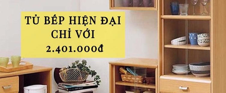  Ưu đãi tháng 9: tủ bếp Big One hiện đại 56,6 x 29,4 x 122,7cm chỉ với 2.401.000đ					