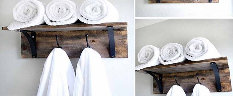  4 cách làm thanh treo khăn tắm tự chế siêu sáng tạo					