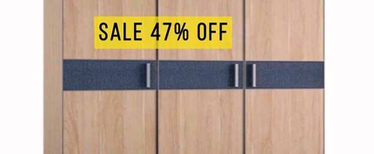  ⚡ Ưu đãi cuối tháng 9: giảm giá 47% mẫu tủ quần áo 3 cánh hiện đại					