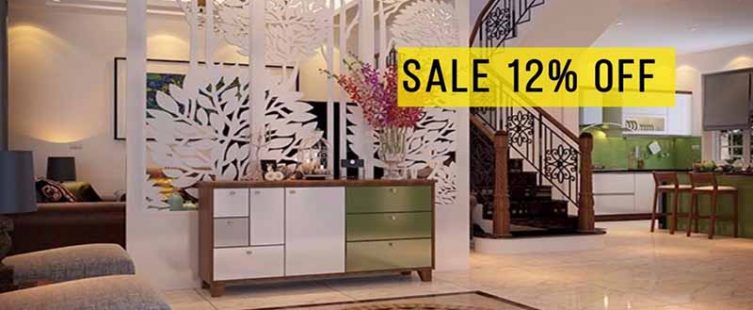  Ưu đãi 20/10 giảm giá 12% với mẫu vách ngăn trang trí hiện đại					