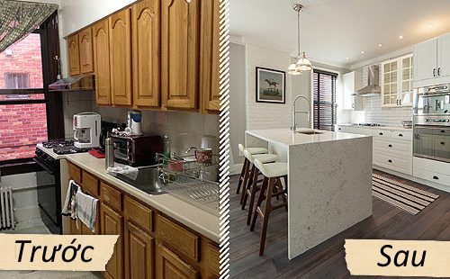  Mạnh dạn cải tạo nhà bếp siêu đẹp để đón tết 2018 bên gia đình					