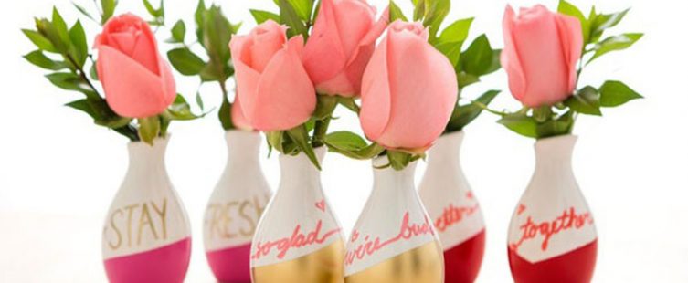  4 cách tái chế chai lọ thủy tinh làm bình hoa trang trí cực đơn giản					
