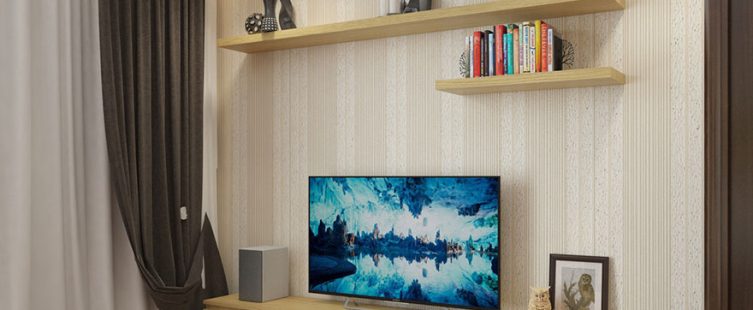  Kệ tivi treo tường phòng ngủ – lựa chọn hoàn hảo cho cặp đôi mới cưới					