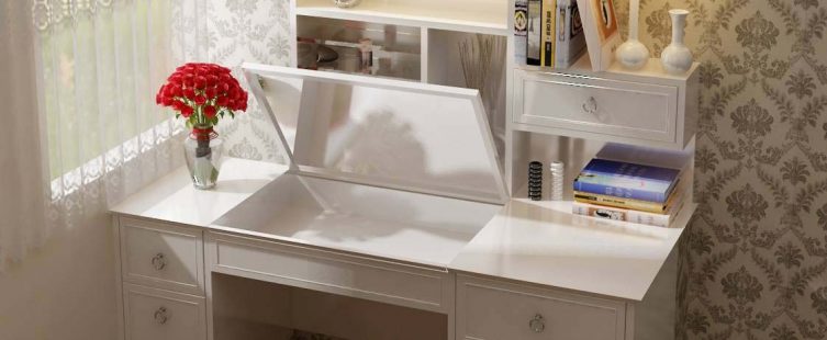  Tham khảo các mẫu bàn trang điểm đa năng tiện dụng, gọn nhẹ đến khó tin					