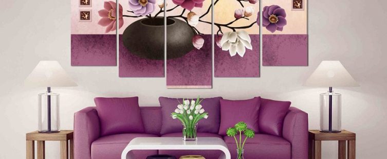  Mách bạn lựa chọn và cách bố trí tranh treo tường phòng khách nhỏ					