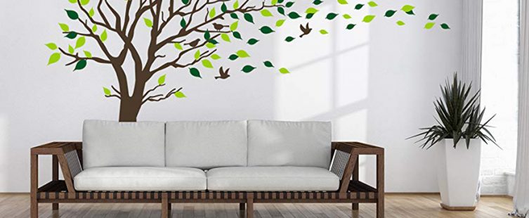  Tranh dán tường hình cây – cách trang trí đơn giản mà độc đáo					