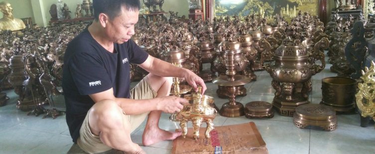  Tinh hoa làng nghề đúc đồng Lộng Thượng với lịch sử hàng trăm năm					
