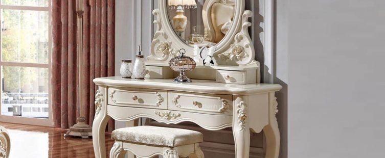  Những mẫu bàn trang điểm phong cách châu Âu hoàng gia sang trọng					