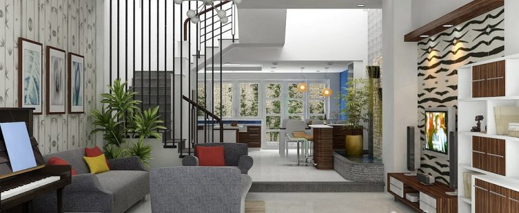  Mê mẩn trước 10 mẫu thiết kế phòng khách đẹp hiện đại diện tích dưới 50m2					