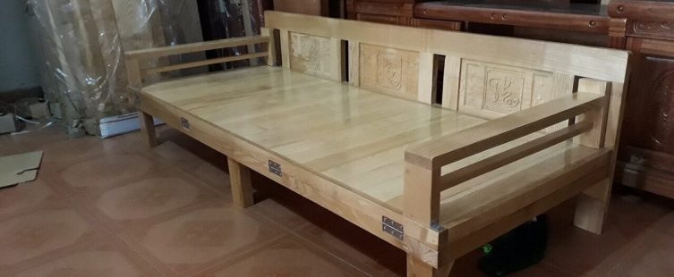  Mãn nhãn trước vẻ sang trọng, tinh tế của ghế sofa giường bằng gỗ					