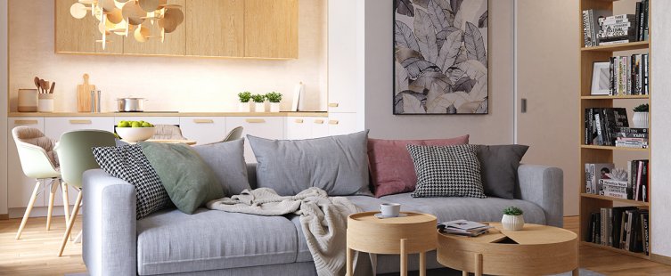  Thiết kế nội thất chung cư Kosmo Tây Hồ 81m2, 2 phòng ngủ					