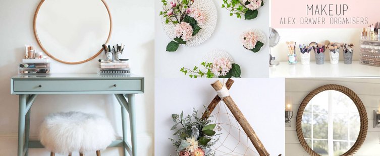  Hướng dẫn trang trí bàn trang điểm handmade cực đẹp					
