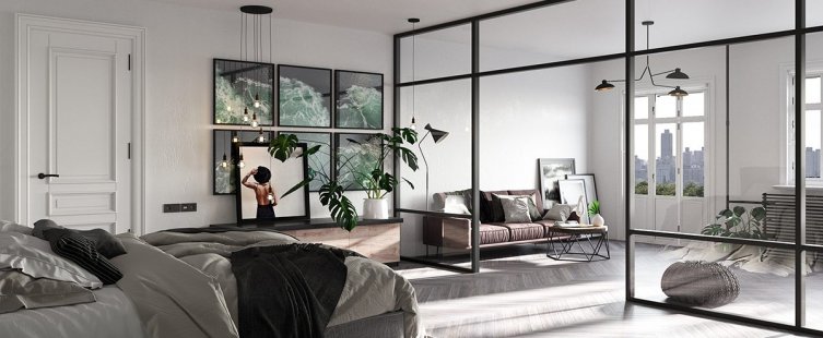  Có nên sử dụng vách ngăn phòng ngủ bằng nhôm kính không?					