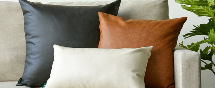 Gối sofa da cao cấp cho không gian phòng khách sang trọng					