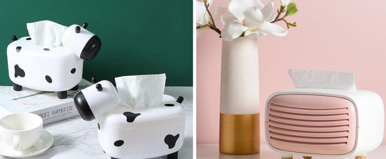  Biến hóa cho không gian tươi mới với hộp đựng giấy ăn cute					
