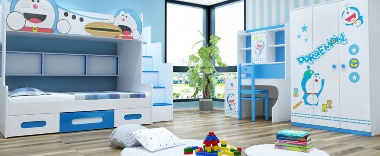  Những lưu ý khi chọn mua giường tầng doremon cho bé					