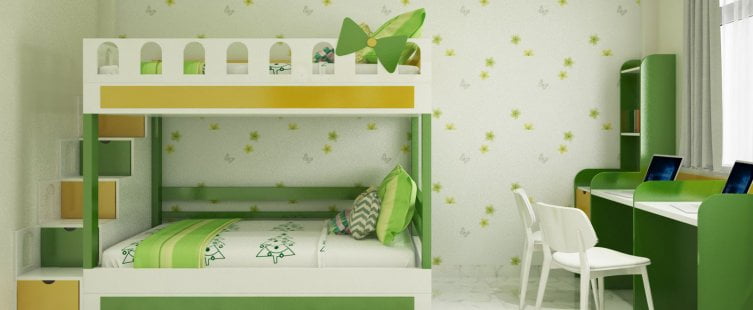  Note ngay những mẫu giường tầng màu xanh cực đẹp cho bé trai					