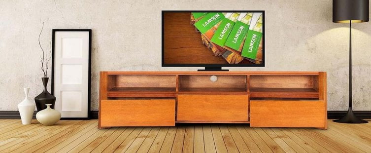  Các kích thước kệ tivi gỗ xoan đào phù hợp với phòng khách					